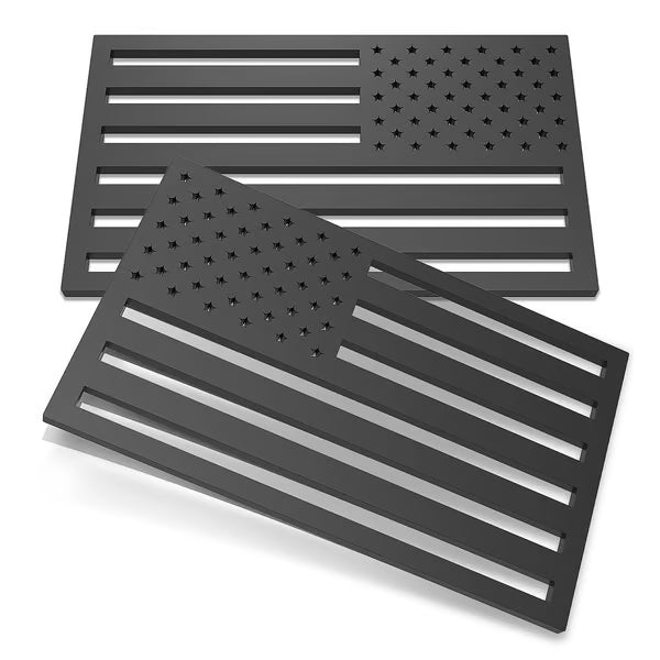 lainnovative® 3D American Flag Emblem Decal - Aluminum Alloy Material (Not Plastic)