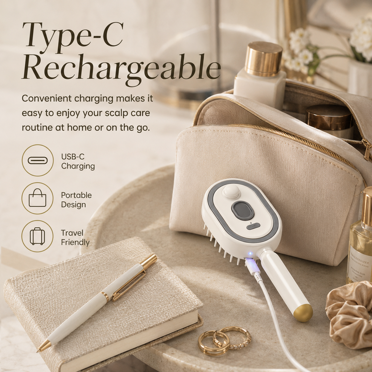 ⏳Last Day 50% OFF⏳-- 🙆♀️Spray Air Cushion Massage Comb Self-Cleaning Anti-Tangle Essential Oil Mist Hair Care Comb Anti-Static Volumizing Aromatherapy Comb Perfect Gift for Mom and Girlfriend