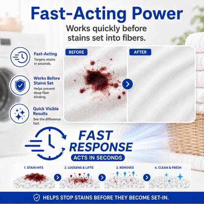 Miracle Stain Remover Spray-multi-purpose stain remover spray for clothing, carpets, upholstery and everyday pet messes—tough on stains while remaining gentle on fabrics.