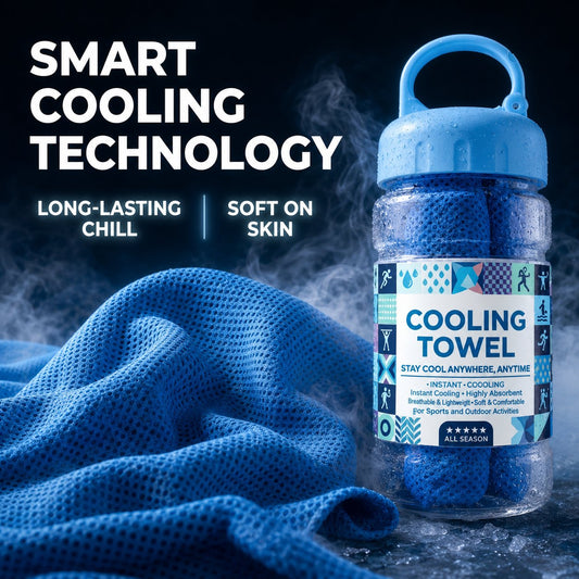 Cold Sweat Towel You Can Use Anywhere, Anytime! Reusable Soft Absorbent Cooling Portable