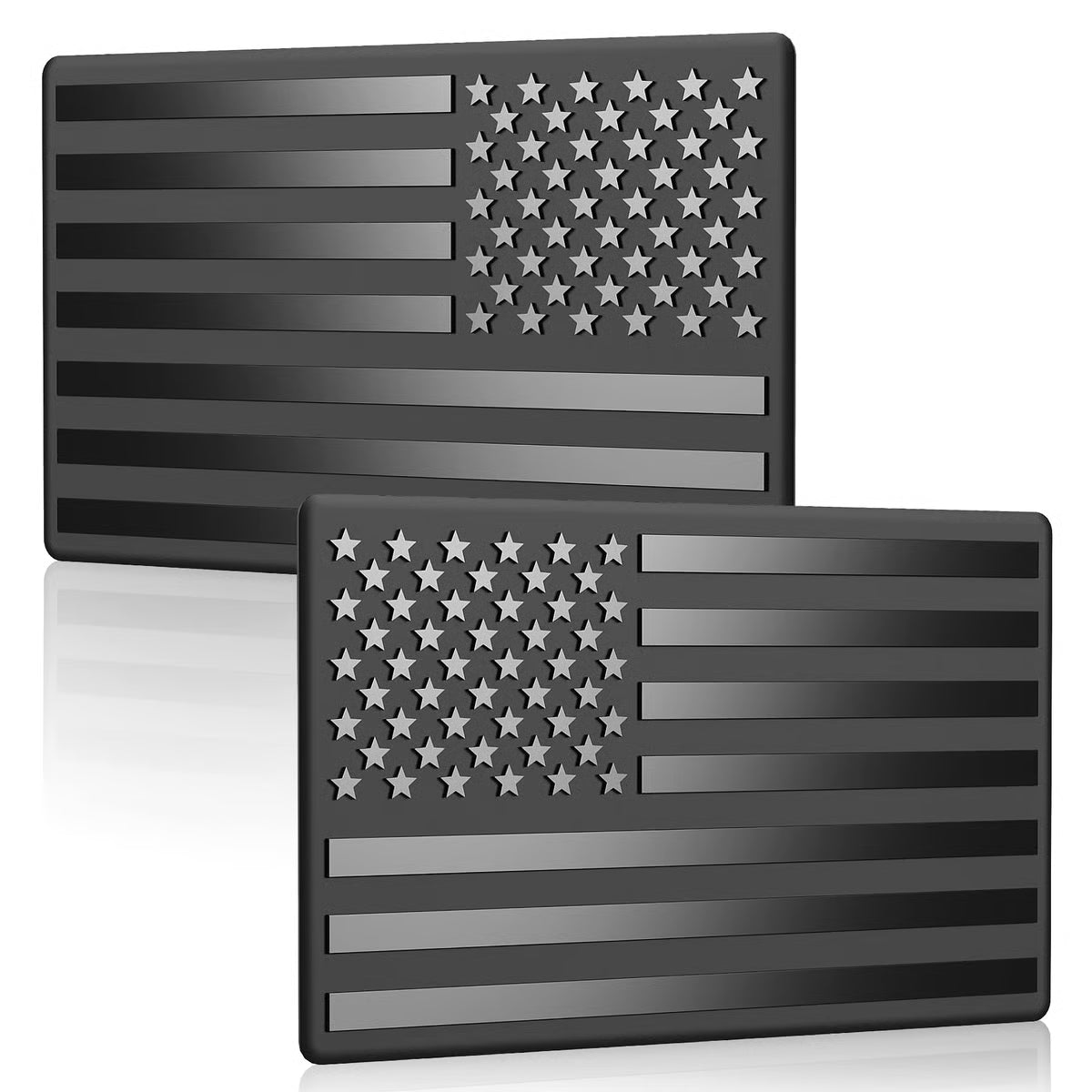 lainnovative® 3D American Flag Emblem Decal - Aluminum Alloy Material (Not Plastic)