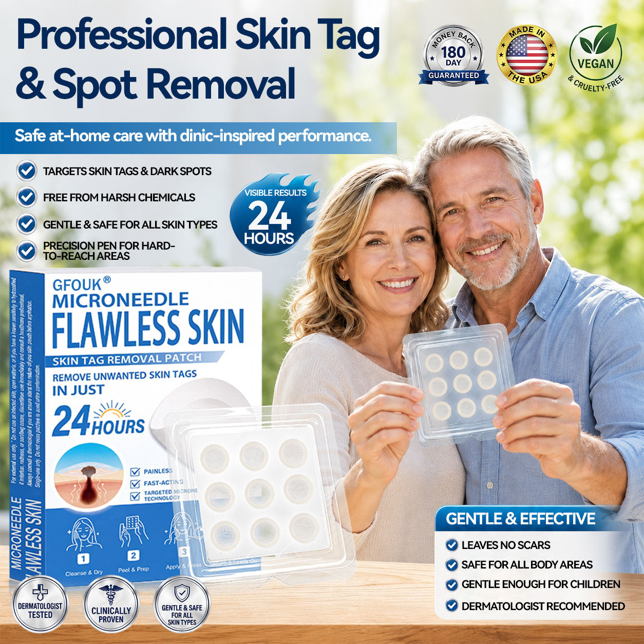 GFOUK® 🌿 𝐁𝐨𝐭𝐚𝐧𝐢𝐜𝐚𝐥 𝐌𝐢𝐜𝐫𝐨𝐧𝐞𝐞𝐝𝐥𝐞 𝐇𝐲𝐝𝐫𝐨𝐜𝐨𝐥𝐥𝐨𝐢𝐝 𝐏𝐚𝐭𝐜𝐡 (𝐅𝐨𝐫 𝐒𝐤𝐢𝐧 𝐓𝐚𝐠𝐬, 𝐒𝐦𝐚𝐥𝐥 𝐒𝐤𝐢𝐧 𝐆𝐫𝐨𝐰𝐭𝐡𝐬, 𝐖𝐚𝐫𝐭𝐬, 𝐌𝐨𝐥𝐞𝐬, 𝐀𝐠𝐞 𝐒𝐩𝐨𝐭𝐬 & 𝐏𝐢𝐠𝐦𝐞𝐧𝐭𝐚𝐭𝐢𝐨𝐧 𝐂𝐨𝐧𝐜𝐞𝐫𝐧𝐬)