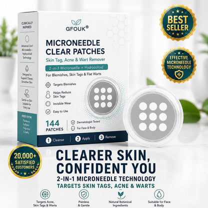 🎁GFOUK® 2-in-1 Microneedle & Hydrocolloid Patch