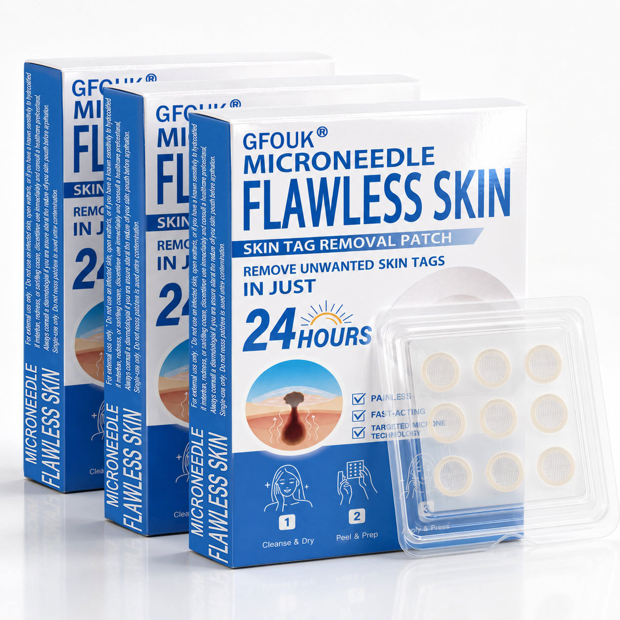 GFOUK® 🌿 𝐁𝐨𝐭𝐚𝐧𝐢𝐜𝐚𝐥 𝐌𝐢𝐜𝐫𝐨𝐧𝐞𝐞𝐝𝐥𝐞 𝐇𝐲𝐝𝐫𝐨𝐜𝐨𝐥𝐥𝐨𝐢𝐝 𝐏𝐚𝐭𝐜𝐡 (𝐅𝐨𝐫 𝐒𝐤𝐢𝐧 𝐓𝐚𝐠𝐬, 𝐒𝐦𝐚𝐥𝐥 𝐒𝐤𝐢𝐧 𝐆𝐫𝐨𝐰𝐭𝐡𝐬, 𝐖𝐚𝐫𝐭𝐬, 𝐌𝐨𝐥𝐞𝐬, 𝐀𝐠𝐞 𝐒𝐩𝐨𝐭𝐬 & 𝐏𝐢𝐠𝐦𝐞𝐧𝐭𝐚𝐭𝐢𝐨𝐧 𝐂𝐨𝐧𝐜𝐞𝐫𝐧𝐬)