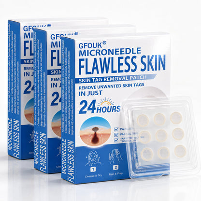 GFOUK® 🌿 𝐁𝐨𝐭𝐚𝐧𝐢𝐜𝐚𝐥 𝐌𝐢𝐜𝐫𝐨𝐧𝐞𝐞𝐝𝐥𝐞 𝐇𝐲𝐝𝐫𝐨𝐜𝐨𝐥𝐥𝐨𝐢𝐝 𝐏𝐚𝐭𝐜𝐡 (𝐅𝐨𝐫 𝐒𝐤𝐢𝐧 𝐓𝐚𝐠𝐬, 𝐒𝐦𝐚𝐥𝐥 𝐒𝐤𝐢𝐧 𝐆𝐫𝐨𝐰𝐭𝐡𝐬, 𝐖𝐚𝐫𝐭𝐬, 𝐌𝐨𝐥𝐞𝐬, 𝐀𝐠𝐞 𝐒𝐩𝐨𝐭𝐬 & 𝐏𝐢𝐠𝐦𝐞𝐧𝐭𝐚𝐭𝐢𝐨𝐧 𝐂𝐨𝐧𝐜𝐞𝐫𝐧𝐬)