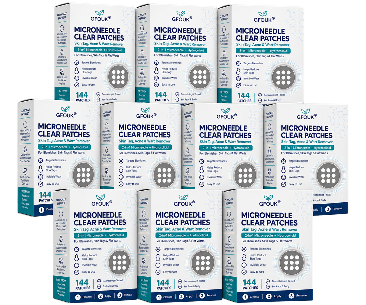 💦💦 𝐎𝐟𝐟𝐢𝐜𝐢𝐚𝐥 𝐒𝐭𝐨𝐫𝐞 | GFOUK®  👩‍⚕️𝐁𝐨𝐭𝐚𝐧𝐢𝐜𝐚𝐥 𝐌𝐢𝐜𝐫𝐨𝐧𝐞𝐞𝐝𝐥𝐞 𝐇𝐲𝐝𝐫𝐨𝐜𝐨𝐥𝐥𝐨𝐢𝐝 𝐏𝐚𝐭𝐜𝐡 (𝐅𝐨𝐫 𝐒𝐤𝐢𝐧 𝐓𝐚𝐠𝐬, 𝐒𝐦𝐚𝐥𝐥 𝐒𝐤𝐢𝐧 𝐆𝐫𝐨𝐰𝐭𝐡𝐬, 𝐖𝐚𝐫𝐭𝐬, 𝐌𝐨𝐥𝐞𝐬, 𝐀𝐠𝐞 𝐒𝐩𝐨𝐭𝐬 & 𝐏𝐢𝐠𝐦𝐞𝐧𝐭𝐚𝐭𝐢𝐨𝐧 𝐂𝐨𝐧𝐜𝐞𝐫𝐧𝐬)