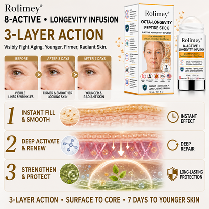 Pharmacist Recommended 🏆 Rolimey® 8-ACTIVE Longevity Solid Serum Stick