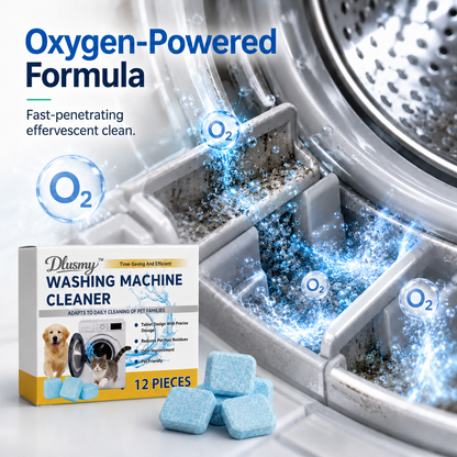 🐕 Pet-Friendly Washing Machine Cleaner Tablets – Deep Clean, Deodorize & Remove Hidden Buildup.