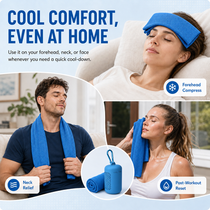 🏃❄️Cold Sweat Towel You Can Use Anywhere, Anytime! Reusable Soft Absorbent Cooling Portable