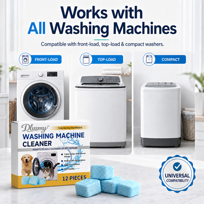 🐕 Pet-Friendly Washing Machine Cleaner Tablets – Deep Clean, Deodorize & Remove Hidden Buildup.