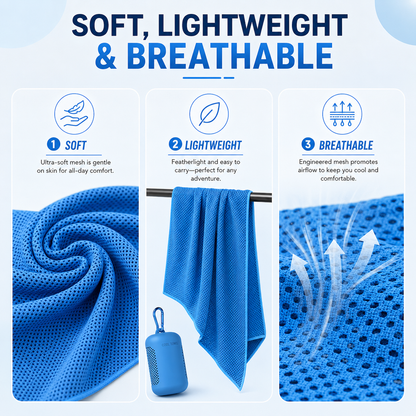 🏃❄️Cold Sweat Towel You Can Use Anywhere, Anytime! Reusable Soft Absorbent Cooling Portable