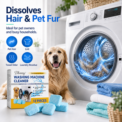 🐕 Pet-Friendly Washing Machine Cleaner Tablets – Deep Clean, Deodorize & Remove Hidden Buildup.