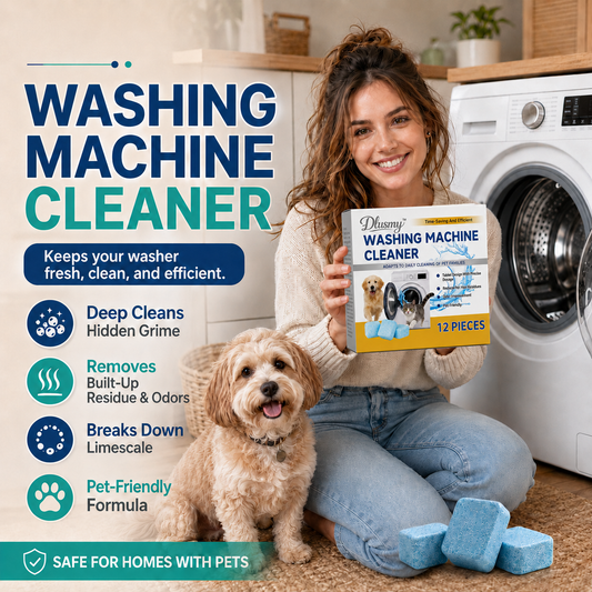 🐕 Pet-Friendly Washing Machine Cleaner Tablets – Deep Clean, Deodorize & Remove Hidden Buildup.