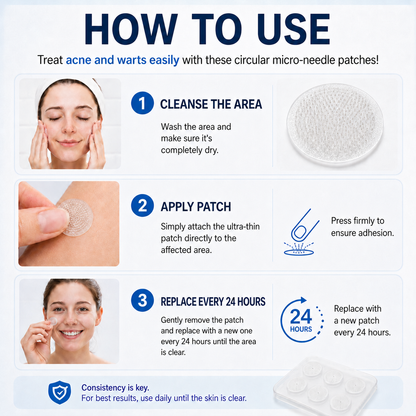 GFOUK® 🌿 𝐁𝐨𝐭𝐚𝐧𝐢𝐜𝐚𝐥 𝐌𝐢𝐜𝐫𝐨𝐧𝐞𝐞𝐝𝐥𝐞 𝐇𝐲𝐝𝐫𝐨𝐜𝐨𝐥𝐥𝐨𝐢𝐝 𝐏𝐚𝐭𝐜𝐡 (𝐅𝐨𝐫 𝐒𝐤𝐢𝐧 𝐓𝐚𝐠𝐬, 𝐒𝐦𝐚𝐥𝐥 𝐒𝐤𝐢𝐧 𝐆𝐫𝐨𝐰𝐭𝐡𝐬, 𝐖𝐚𝐫𝐭𝐬, 𝐌𝐨𝐥𝐞𝐬, 𝐀𝐠𝐞 𝐒𝐩𝐨𝐭𝐬 & 𝐏𝐢𝐠𝐦𝐞𝐧𝐭𝐚𝐭𝐢𝐨𝐧 𝐂𝐨𝐧𝐜𝐞𝐫𝐧𝐬)