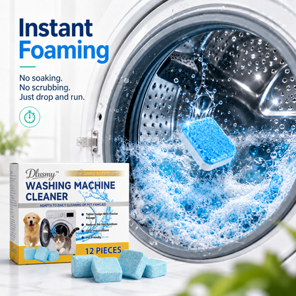 🐕 Pet-Friendly Washing Machine Cleaner Tablets – Deep Clean, Deodorize & Remove Hidden Buildup.