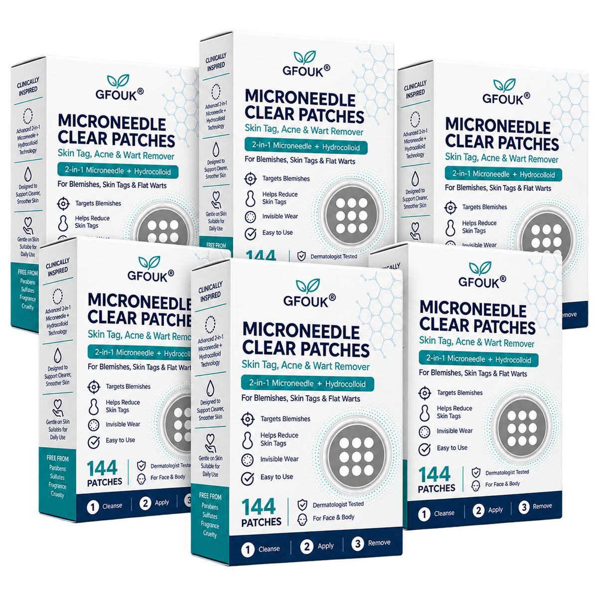 💦💦 𝐎𝐟𝐟𝐢𝐜𝐢𝐚𝐥 𝐒𝐭𝐨𝐫𝐞 | GFOUK®  👩‍⚕️𝐁𝐨𝐭𝐚𝐧𝐢𝐜𝐚𝐥 𝐌𝐢𝐜𝐫𝐨𝐧𝐞𝐞𝐝𝐥𝐞 𝐇𝐲𝐝𝐫𝐨𝐜𝐨𝐥𝐥𝐨𝐢𝐝 𝐏𝐚𝐭𝐜𝐡 (𝐅𝐨𝐫 𝐒𝐤𝐢𝐧 𝐓𝐚𝐠𝐬, 𝐒𝐦𝐚𝐥𝐥 𝐒𝐤𝐢𝐧 𝐆𝐫𝐨𝐰𝐭𝐡𝐬, 𝐖𝐚𝐫𝐭𝐬, 𝐌𝐨𝐥𝐞𝐬, 𝐀𝐠𝐞 𝐒𝐩𝐨𝐭𝐬 & 𝐏𝐢𝐠𝐦𝐞𝐧𝐭𝐚𝐭𝐢𝐨𝐧 𝐂𝐨𝐧𝐜𝐞𝐫𝐧𝐬)