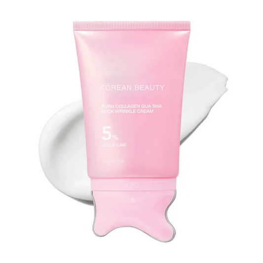 ✨ 5-Min Neck Lift Cream – PDRN Collagen Gua Sha, Firms Turkey Neck & Jawline