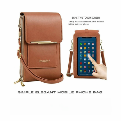 Remifa®2026 Trendy Minimalist Elegant Women's Touchscreen Crossbody Phone Wallet