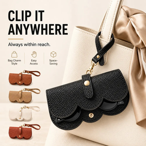 ⏳Last Day 50% OFF⏳-Clip-On Glasses Case – Slim Foldable Eyewear Pouch for Handbags👓