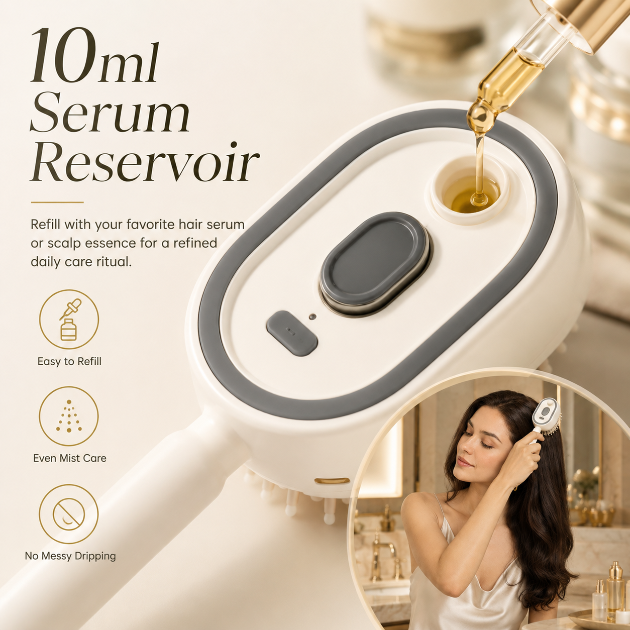 ⏳Last Day 50% OFF⏳-- 🙆‍♀️Spray Air Cushion Massage Comb Self-Cleaning Anti-Tangle Essential Oil Mist Hair Care Comb Anti-Static Volumizing Aromatherapy Comb Perfect Gift for Mom and Girlfriend