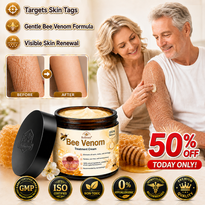 🔥Rolimey® Bee Venom Skin Treatment Cream - (Helping with acne, wart, rosacea, psoriasis, age spots, eczema, and reducing the appearance of stretch marks)