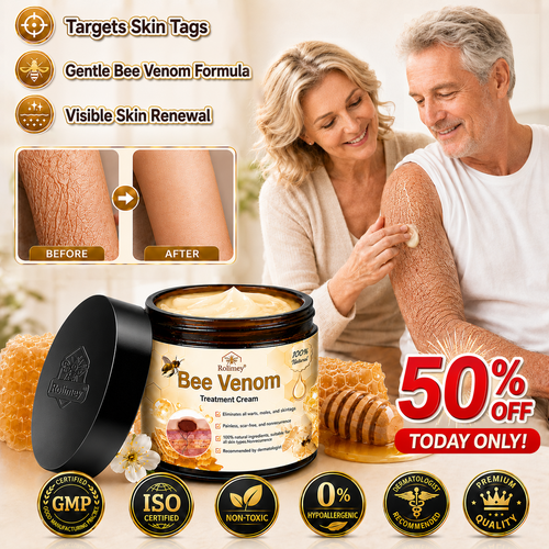 🔥Rolimey® Bee Venom Skin Treatment Cream - (Helping with acne, wart, rosacea, psoriasis, age spots, eczema, and reducing the appearance of stretch marks)