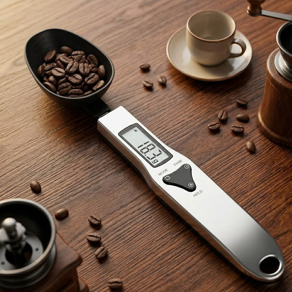 Yummolocosh Professional Digital Measuring Spoon | Precision Culinary Scale with LCD Display