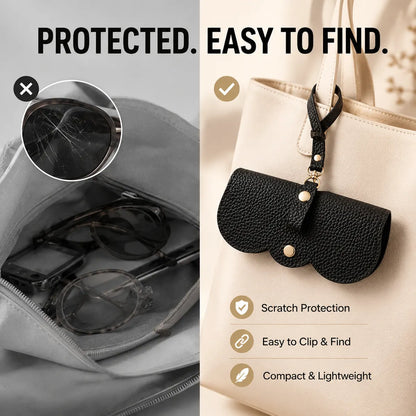 ⏳Last Day 50% OFF⏳-Clip-On Glasses Case – Slim Foldable Eyewear Pouch for Handbags👓