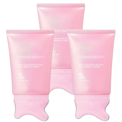 ✨ 5-Min Neck Lift Cream – PDRN Collagen Gua Sha, Firms Turkey Neck & Jawline