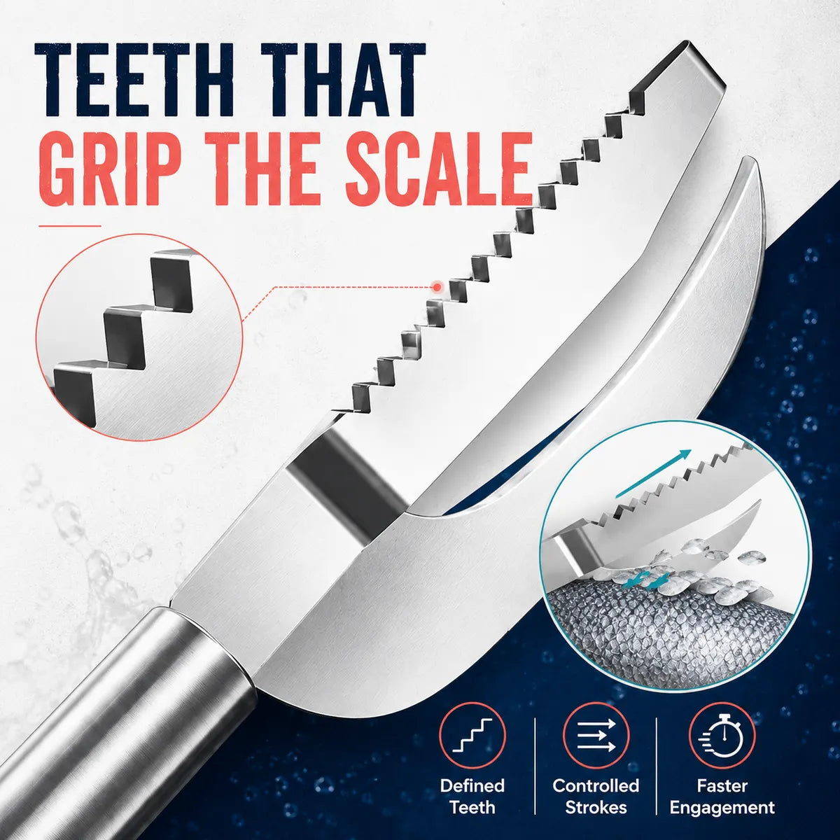 🔥Final 3 Hours: Buy 1, Get 3 FREE-Stainless Steel 3-in-1 Fish Cleaning Tool | Fish Maw Knife, Fish Scale Remover & Scraper for Kitchen