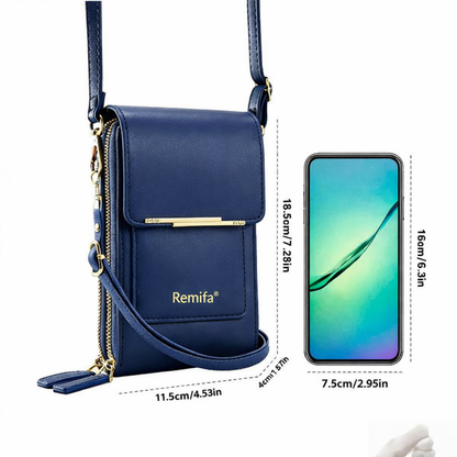 Remifa®2026 Trendy Minimalist Elegant Women's Touchscreen Crossbody Phone Wallet