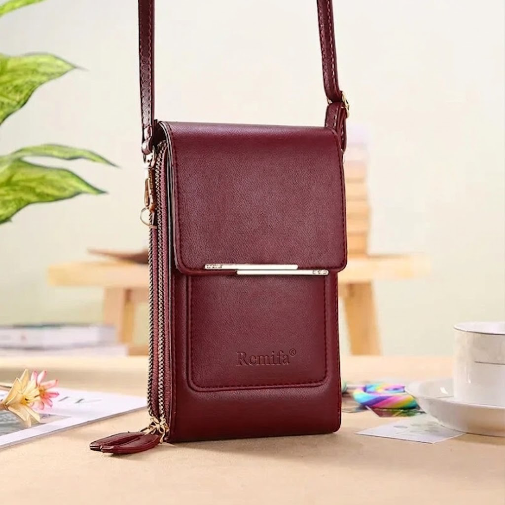 Remifa®2026 Trendy Minimalist Elegant Women's Touchscreen Crossbody Phone Wallet