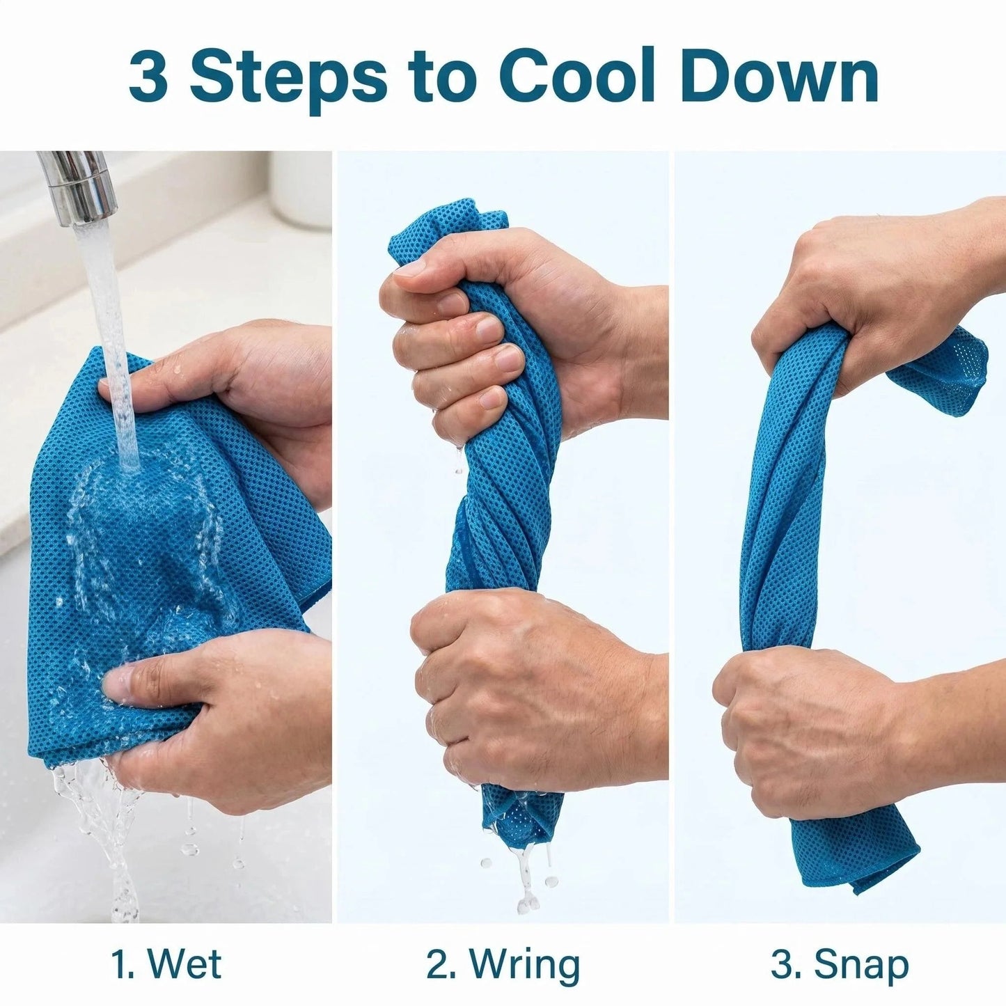 Cold Sweat Towel You Can Use Anywhere, Anytime! Reusable Soft Absorbent Cooling Portable