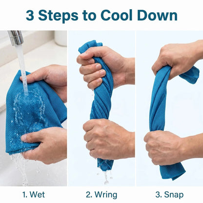 Cold Sweat Towel You Can Use Anywhere, Anytime! Reusable Soft Absorbent Cooling Portable