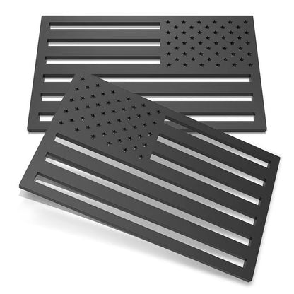 lainnovative® 3D American Flag Emblem Decal - Aluminum Alloy Material (Not Plastic)
