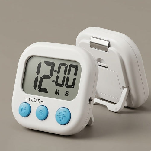 Yummolocosh Professional Digital Kitchen Timer - High-Precision Large LCD Display & Magnetic Back, Ideal for Cooking, Baking and Steaming