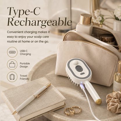 ⏳Last Day 50% OFF⏳-- 🙆‍♀️Spray Air Cushion Massage Comb Self-Cleaning Anti-Tangle Essential Oil Mist Hair Care Comb Anti-Static Volumizing Aromatherapy Comb Perfect Gift for Mom and Girlfriend