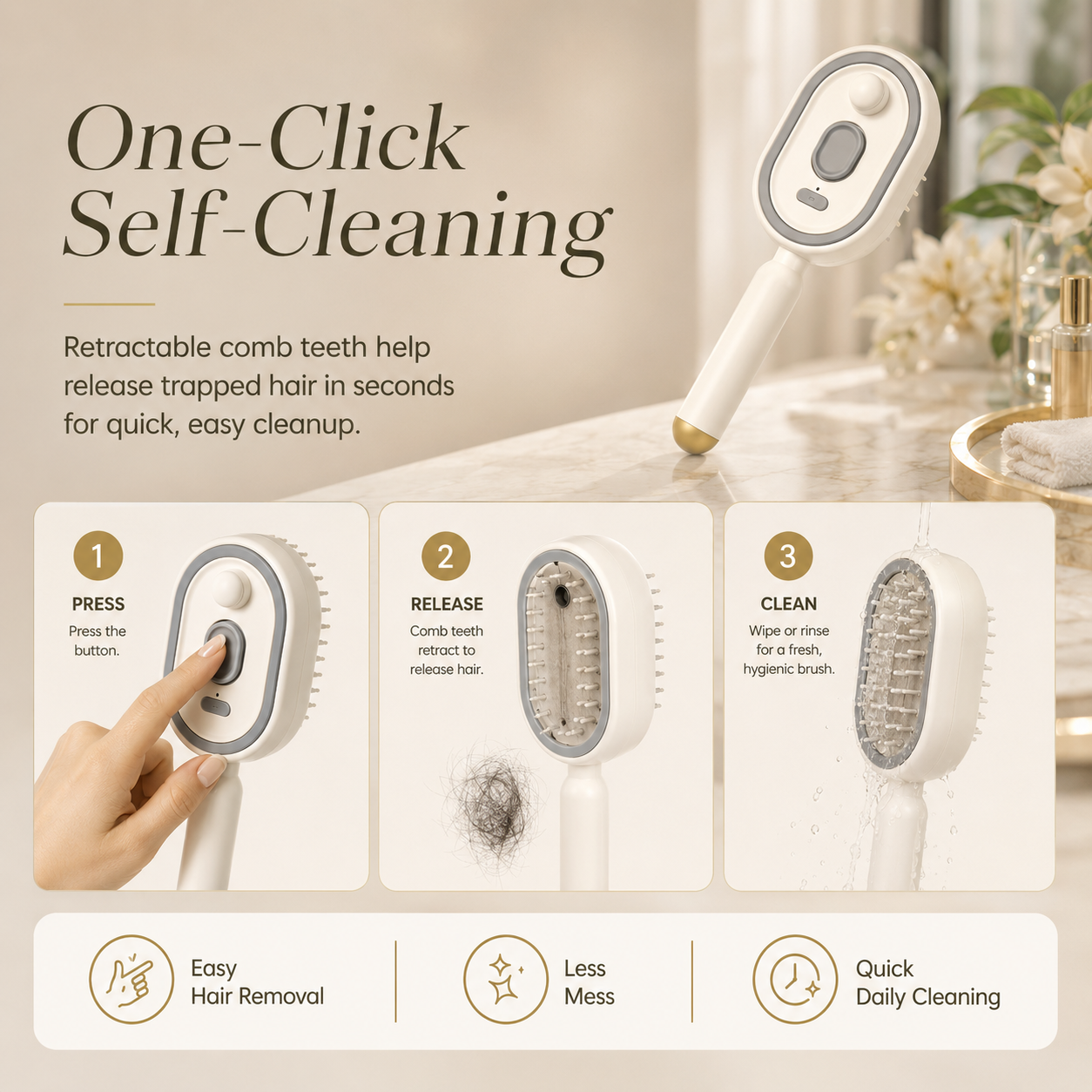 ⏳Last Day 50% OFF⏳-- 🙆‍♀️Spray Air Cushion Massage Comb Self-Cleaning Anti-Tangle Essential Oil Mist Hair Care Comb Anti-Static Volumizing Aromatherapy Comb Perfect Gift for Mom and Girlfriend