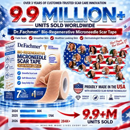 🥳 𝐎𝐟𝐟𝐢𝐜𝐢𝐚𝐥 𝐒𝐭𝐨𝐫𝐞丨Dr.Fachmer® 🩹 Bio-Regenerative Microneedle Scar Tape——Remove all kinds of skin scars