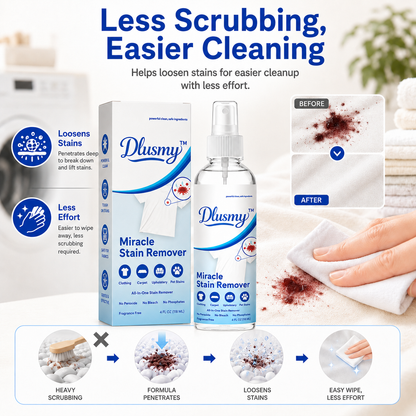 Miracle Stain Remover Spray-multi-purpose stain remover spray for clothing, carpets, upholstery and everyday pet messes—tough on stains while remaining gentle on fabrics.