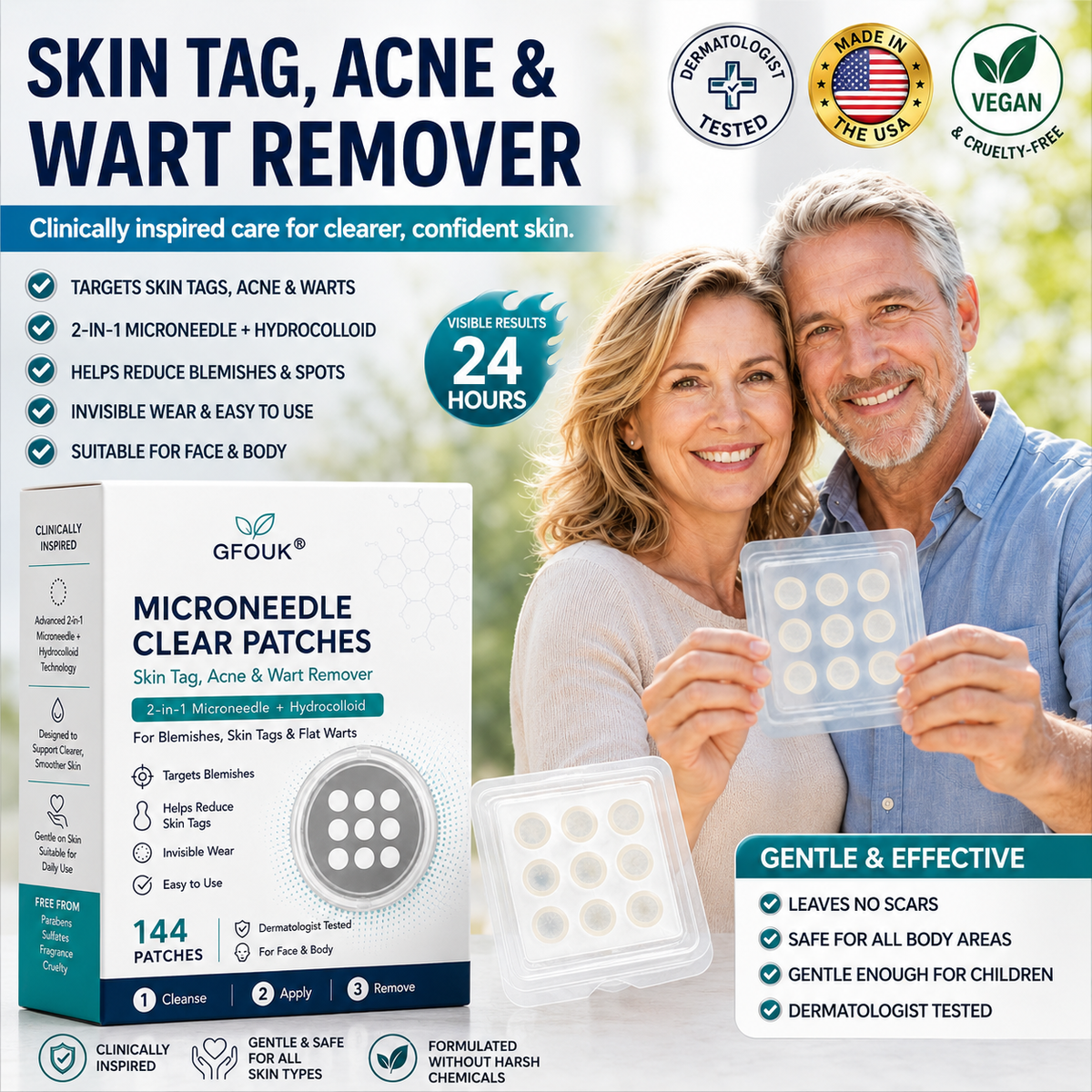💦💦 𝐎𝐟𝐟𝐢𝐜𝐢𝐚𝐥 𝐒𝐭𝐨𝐫𝐞 | GFOUK®  👩‍⚕️𝐁𝐨𝐭𝐚𝐧𝐢𝐜𝐚𝐥 𝐌𝐢𝐜𝐫𝐨𝐧𝐞𝐞𝐝𝐥𝐞 𝐇𝐲𝐝𝐫𝐨𝐜𝐨𝐥𝐥𝐨𝐢𝐝 𝐏𝐚𝐭𝐜𝐡 (𝐅𝐨𝐫 𝐒𝐤𝐢𝐧 𝐓𝐚𝐠𝐬, 𝐒𝐦𝐚𝐥𝐥 𝐒𝐤𝐢𝐧 𝐆𝐫𝐨𝐰𝐭𝐡𝐬, 𝐖𝐚𝐫𝐭𝐬, 𝐌𝐨𝐥𝐞𝐬, 𝐀𝐠𝐞 𝐒𝐩𝐨𝐭𝐬 & 𝐏𝐢𝐠𝐦𝐞𝐧𝐭𝐚𝐭𝐢𝐨𝐧 𝐂𝐨𝐧𝐜𝐞𝐫𝐧𝐬)